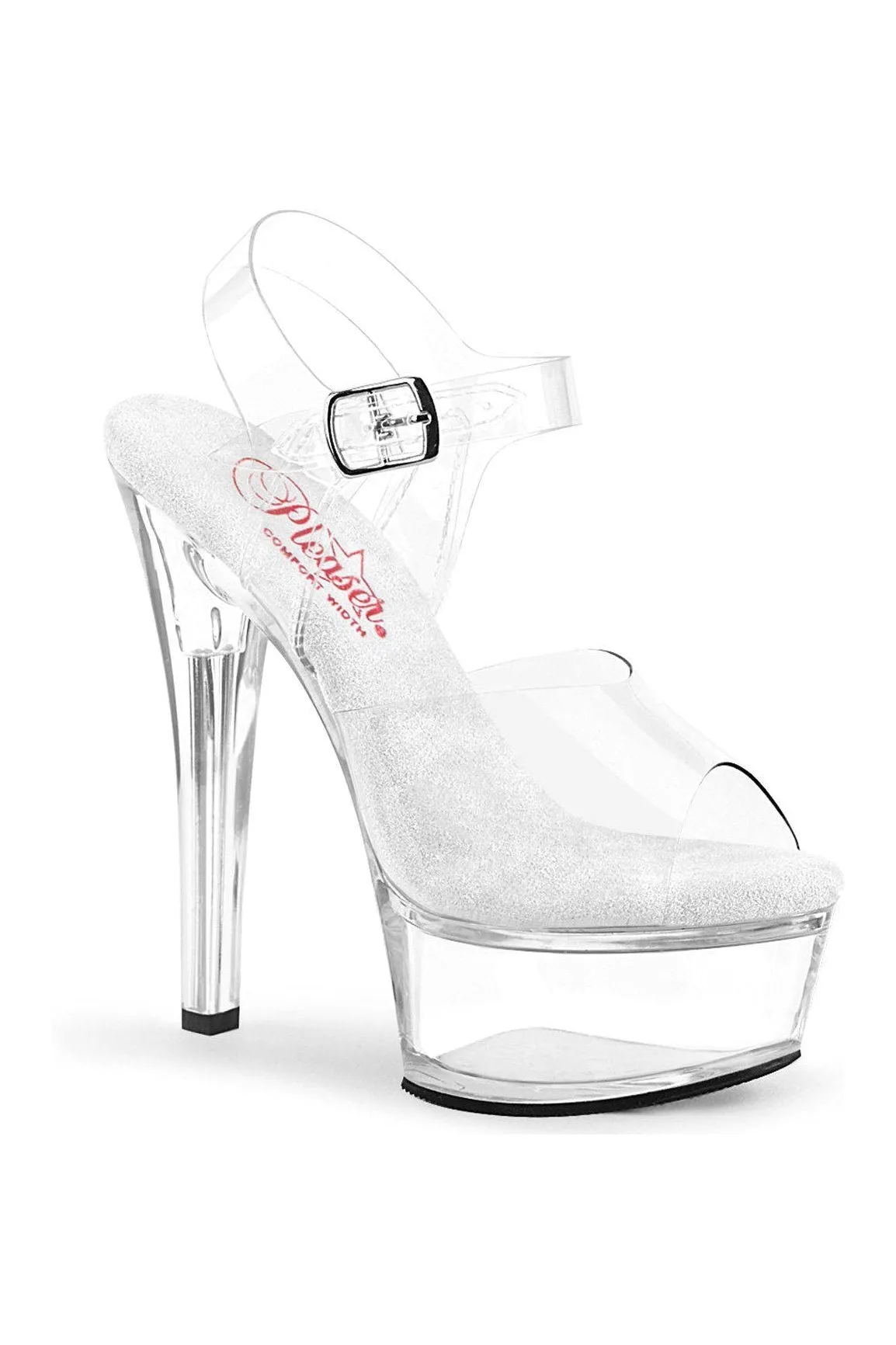GLEAM-608 Sandal | Clear Vinyl