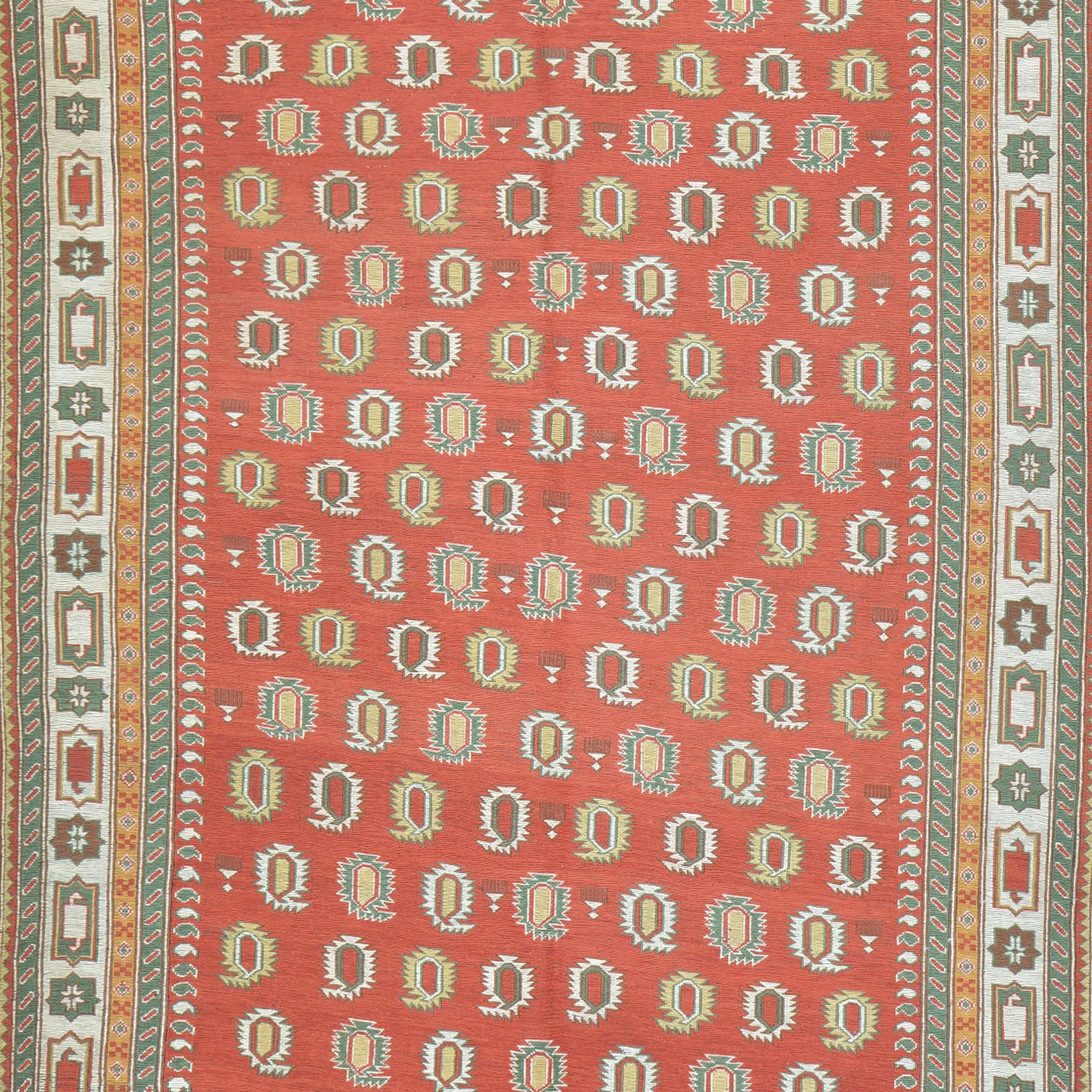 Hand-Woven Afghan Sumak Berjista Handmade Wool Oriental Rug (Size 5.0 X 6.10) Cwrsf-1338
