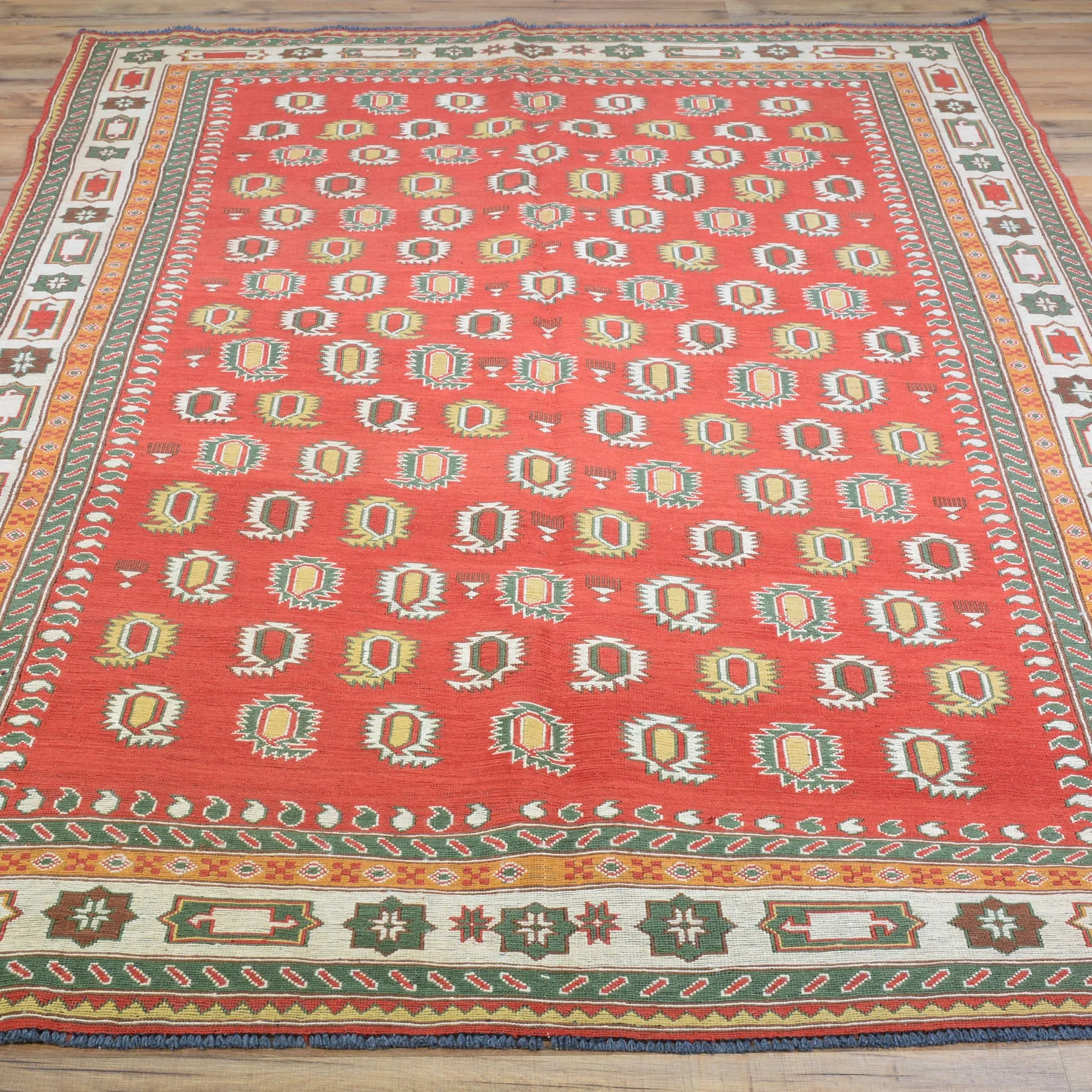 Hand-Woven Afghan Sumak Berjista Handmade Wool Oriental Rug (Size 5.0 X 6.10) Cwrsf-1338