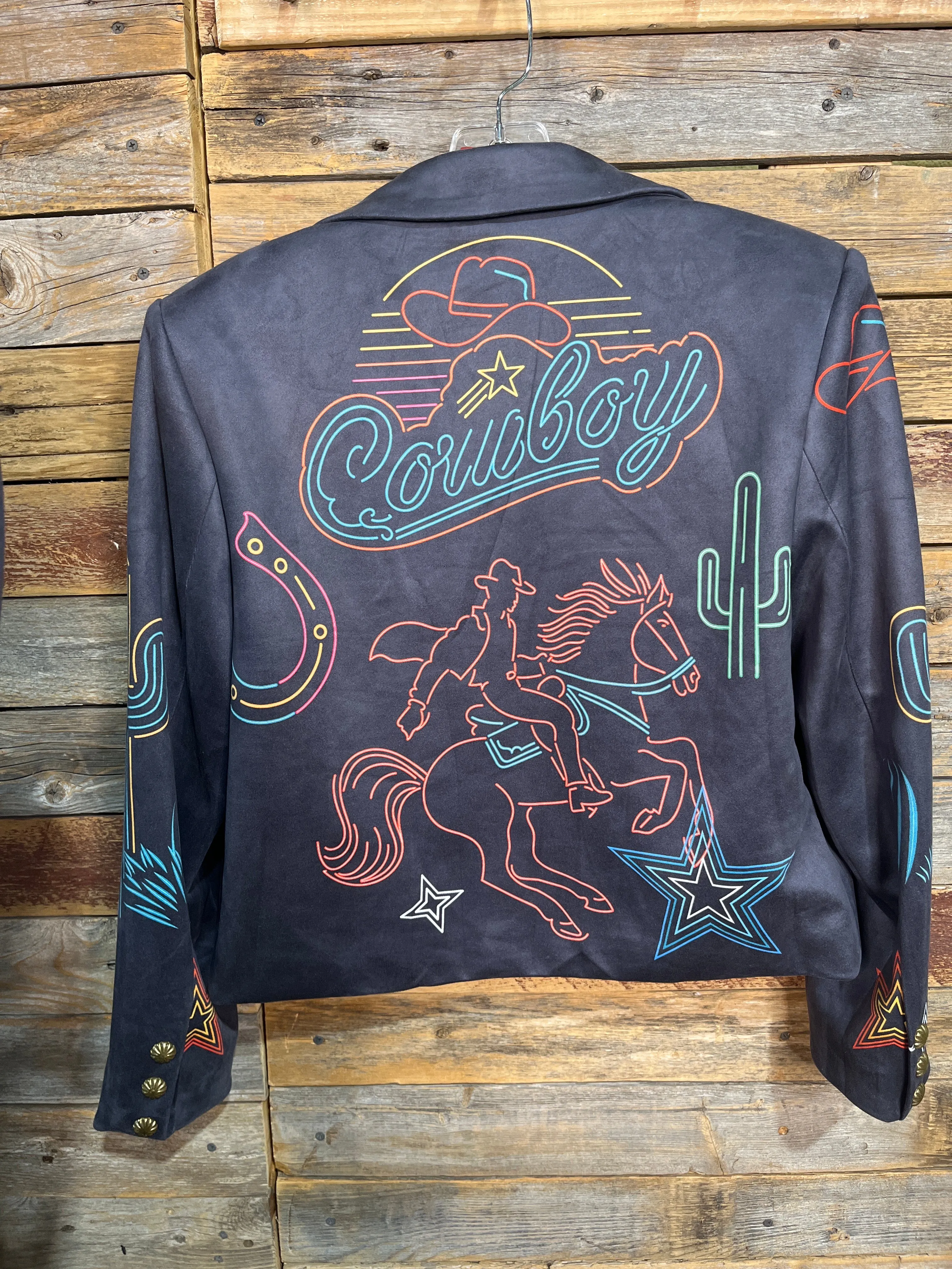 L & B Neon Cowboy Blazer