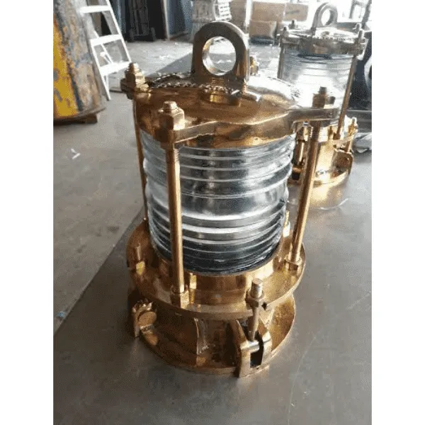 Nautical 4-Post Solid Cast Brass Piling Light