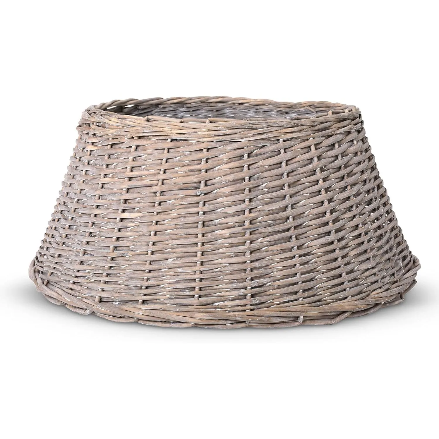 Olsen & Smith Christmas Tree Skirt - Festive Christmas Tree Base Cover Willow Xmas Tree Skirt 40x58x26 for Christmas Decorations - Durable Wicker Skirt for Christmas Trees