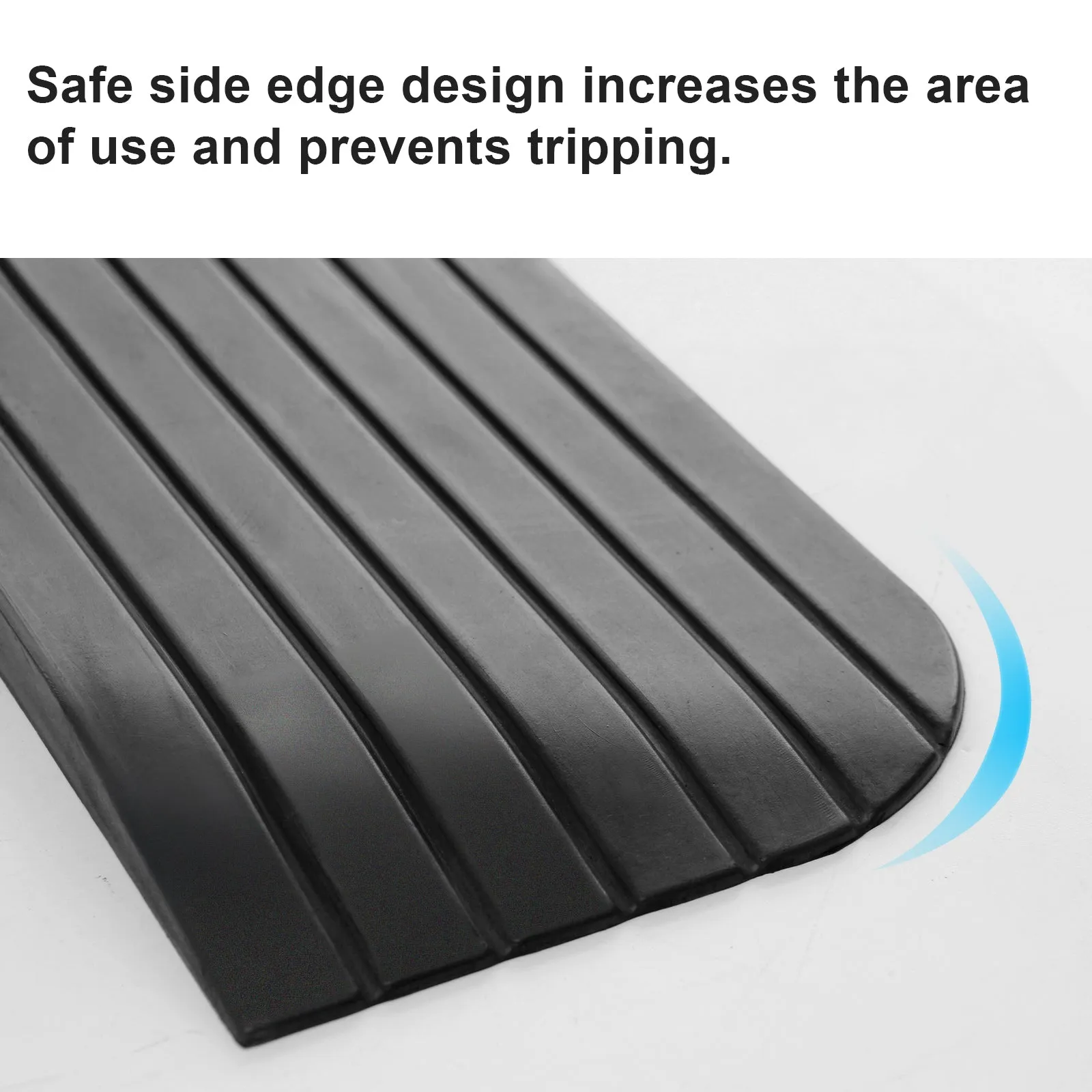 Ruedamann® Threshold Ramp Durable Solid Rubber with Anti-Slip Surface