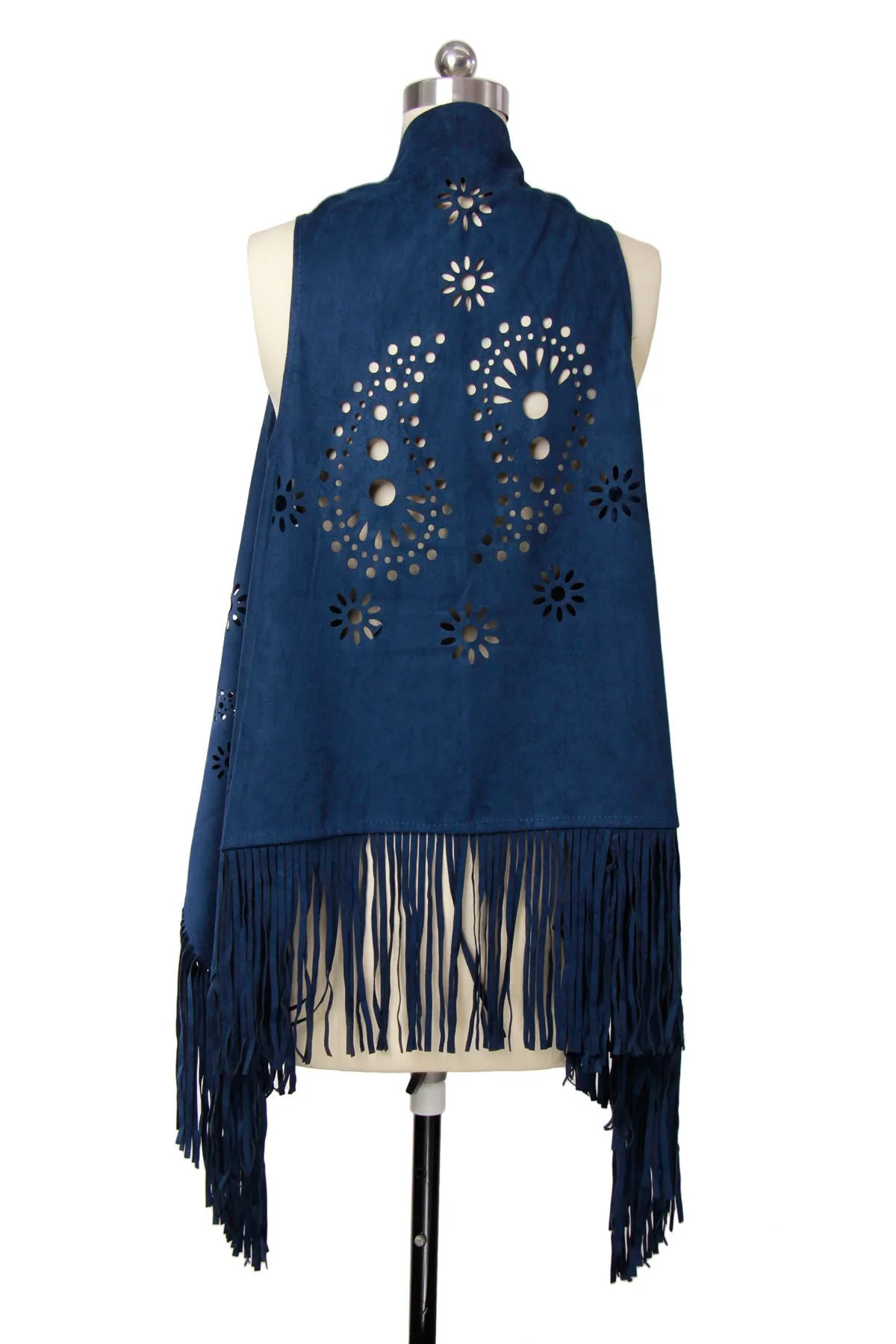 Suede Fringe Vest