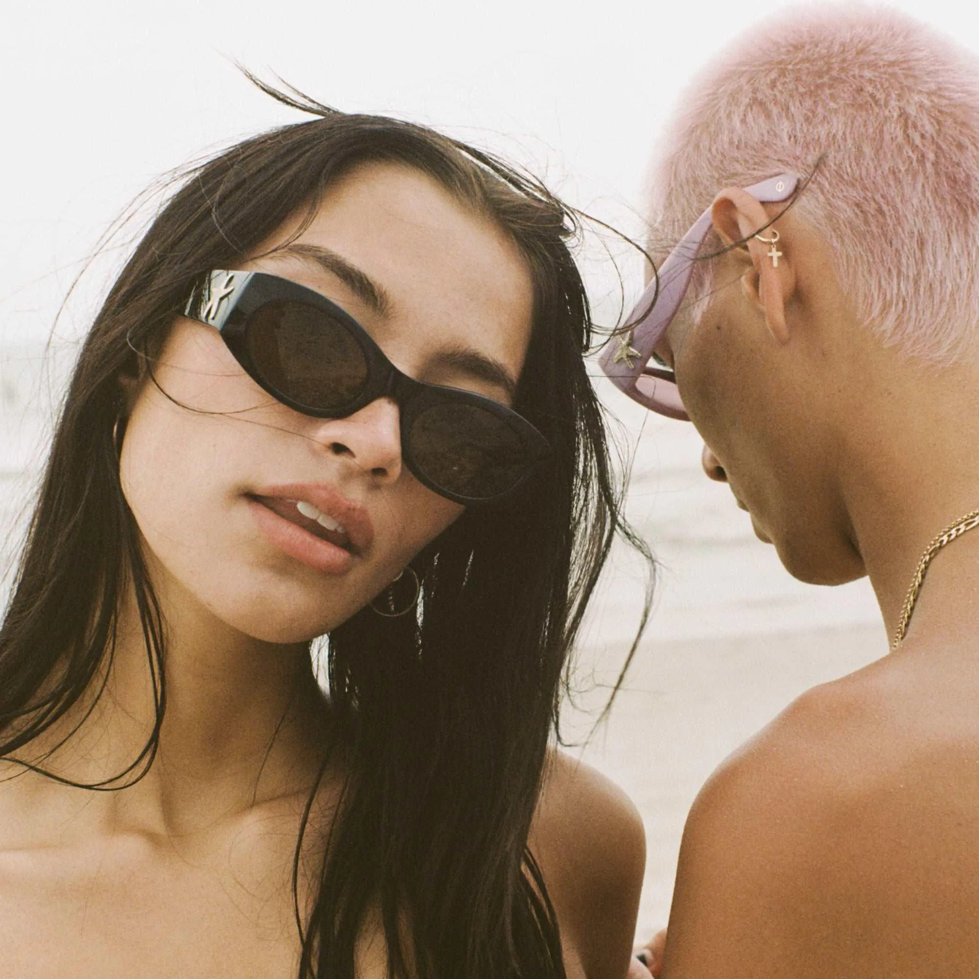 Suede Sunglasses